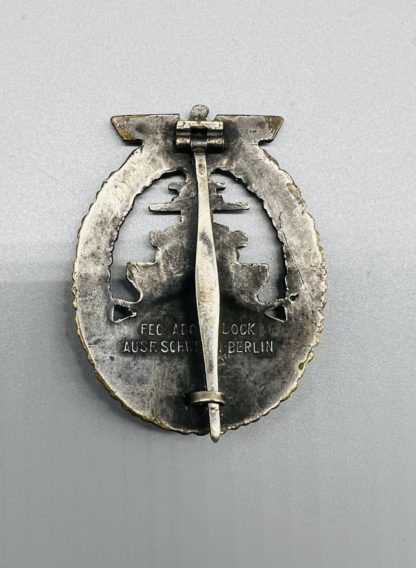 WW2 Kriegsmarine High Seas Fleet Badge, constructed in tombac