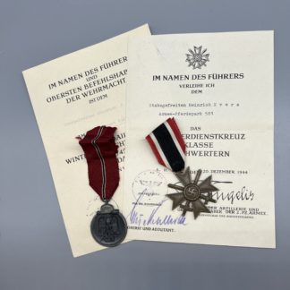 Set of WW2 German Medals & Citations