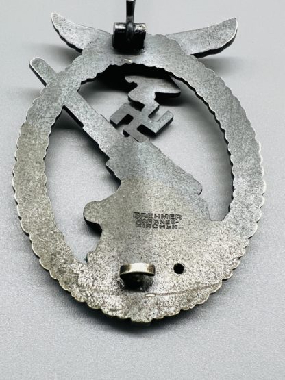 Luftwaffe Flak Badge Makers Marked Gustav Brehmer