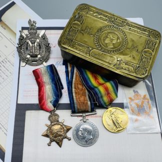 Kings Own Scottish Borderers WW1 Medal Trio