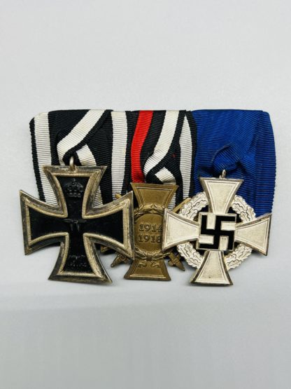 WW1/WW2 Trio of German Mounted Medals