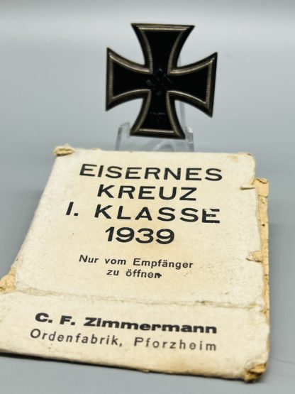 Iron Cross EK1 By Zimmerman with outer cardboard case