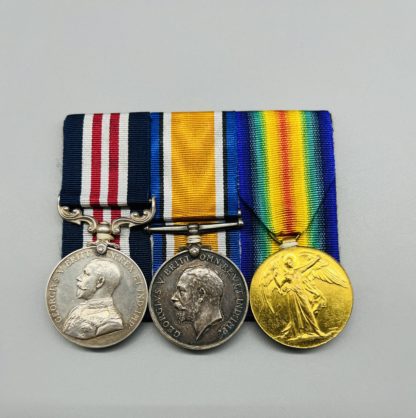 WW1 Military Medal Group Awarded To Pioneer A.W. Cooper R.E.
