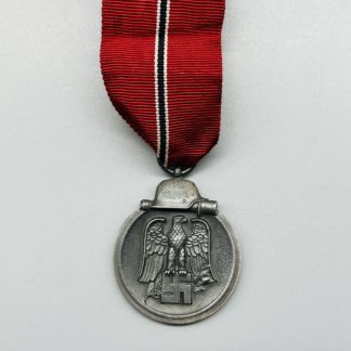 Eastern Front Ostmedaille Medal By Friedrich Orth, Wein with long ribbon.