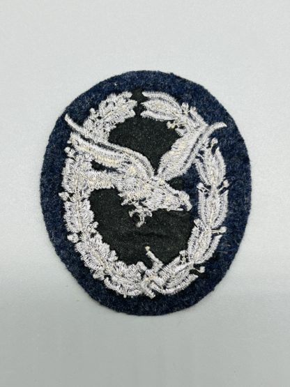 Luftwaffe Radio Operators Cloth Badge, reverse image