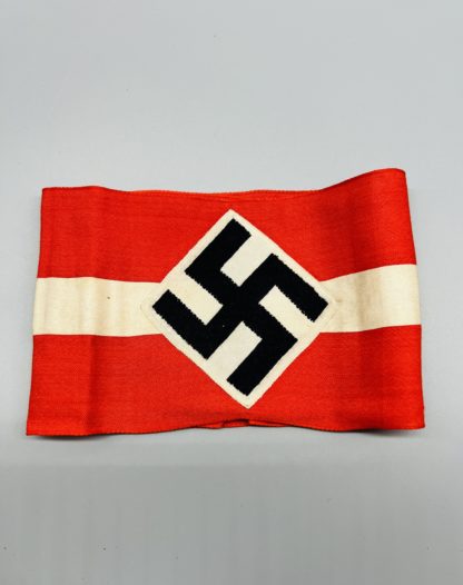WW2 German Hitler Youth Cloth Armband, reverse image.