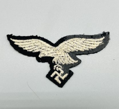 Luftwaffe Panzer Herman Goring Cap Eagle, reverse image.