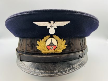 WWII German Kyffhauser Bund Visor Cap, with insignia.