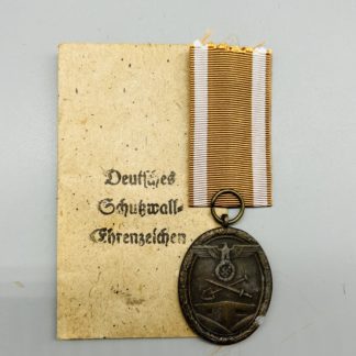 West Wall Medal By Carl Poelath With Presentation Packet