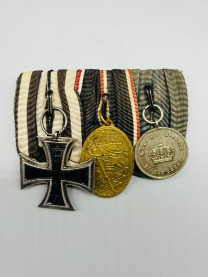 WW1 Imperial German Court Mounted Medals Trio I WW1 Militaria