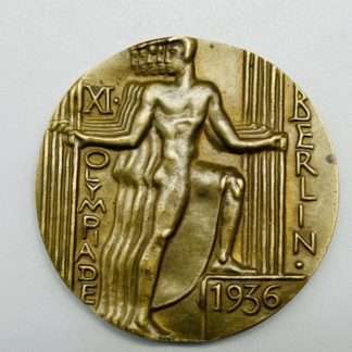 1936 German Olympic Games Participants Medal Bronze