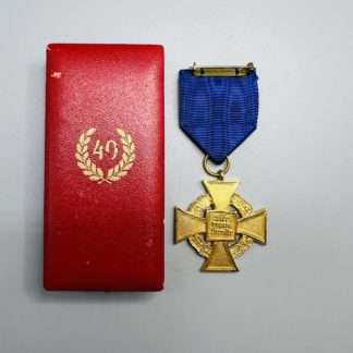 WW2 German National Faithful Service Medal 40 Years With Case