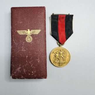 WW2 German Sudetenland Medal With Presentation Case