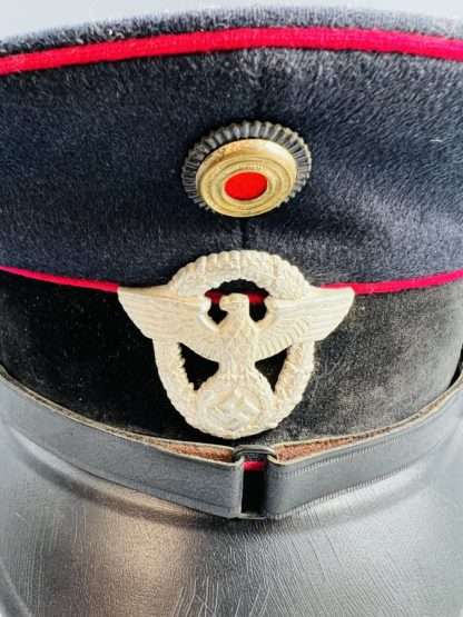 WW2 German Fire Protection Police NCOs Visor Cap Insignia