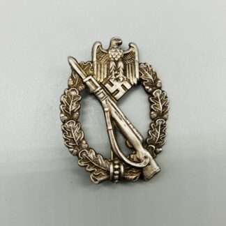 Infantry Assault Badge Silver Hollow Back By Mayer