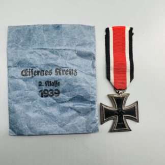 A WW2 Iron Cross 2nd Class, with ribbon and presentation packet.