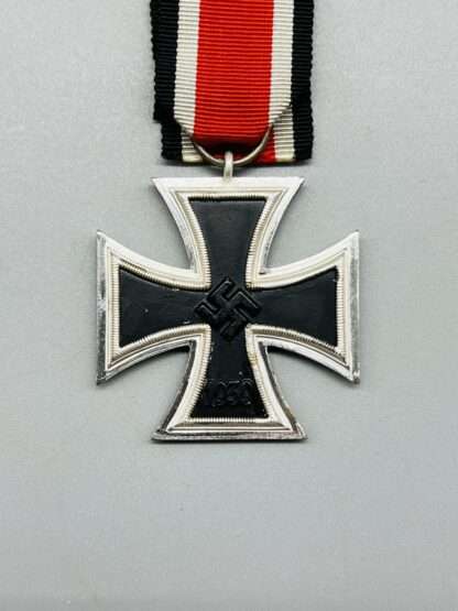 WW2 Iron Cross 2nd Class with nice silver frame, and blackened iron core.