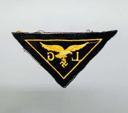 WW2 German Luftwaffe Luft Gau Sleeve Badge, reverse image.