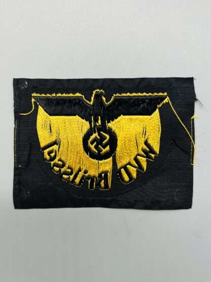 WW2 German RBD Brüssel Sleeve Insignia , reverse image.