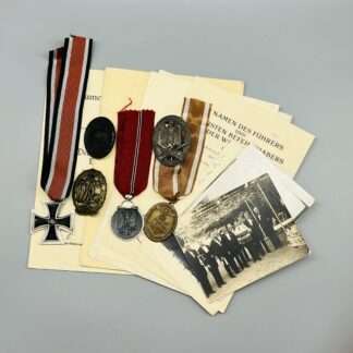 WW2 German Decorations Lot, and certificates.