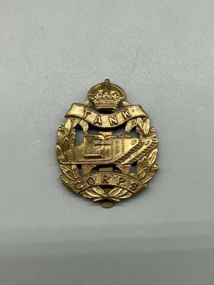 WW1 British Royal Tank Corp Cap Badge