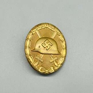 WW2 German Gold Wound Badge Tombak Marked 30