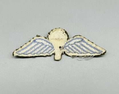A WW2 British Army Paratrooper Jump Wings, reverse image.