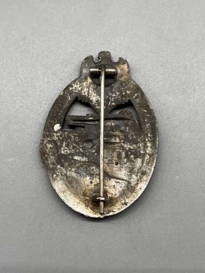 A WW2 German Panzer Assault Badge in Silver the reverse is marked R.R.S for Rudolf Richter & Sohn.