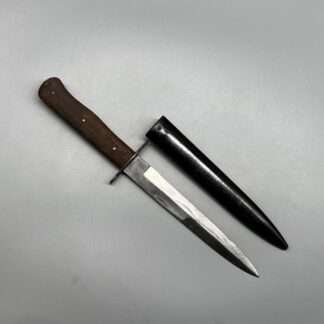 A WW2 German Luftwaffe Combat Boot Knife Marked 5, with scabbard.
