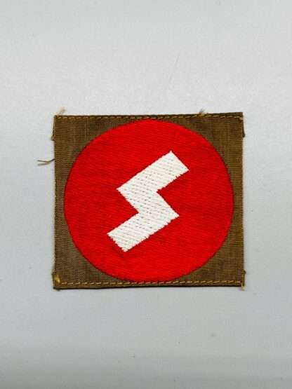 A Deutsche Jungvolk Sleeve Badge insignia, machine embroidered.