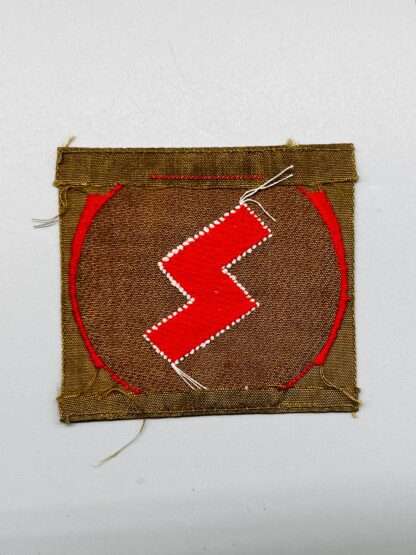 A Deutsche Jungvolk Sleeve Badge insignia, machine embroidered reverse image.