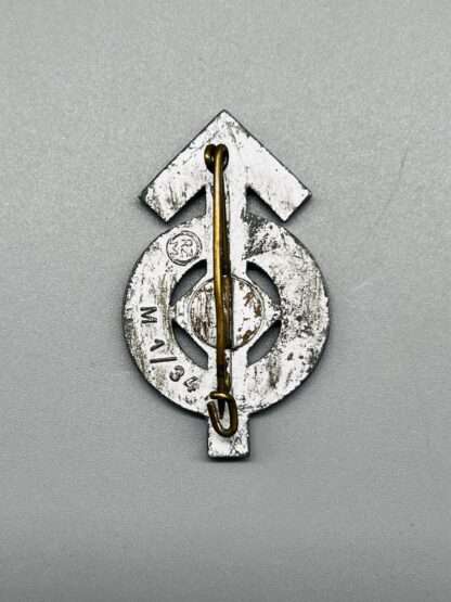 A WW2 German HJ Proficiency Badge Silver Grade marked M1/34 for Karl Wurster.