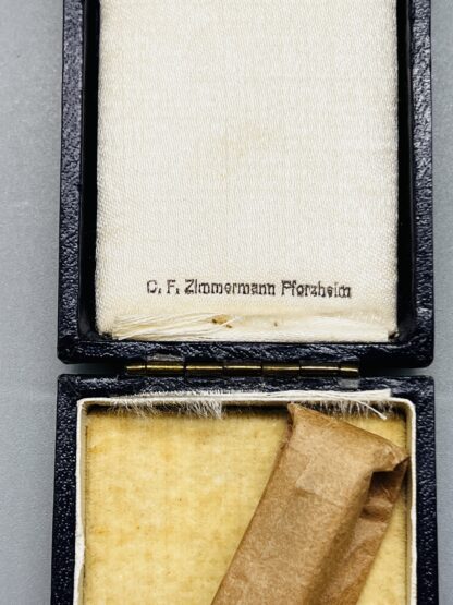 A WW2 German Mother's Cross Gold presentation box by C. F. Zimmerman.