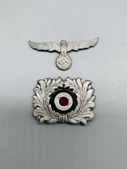 WW2 German Custom Official's Visor Wreath and Eagle