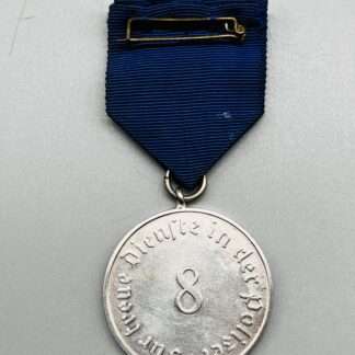 German Police Long Service Medal 8 Years