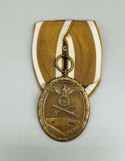 A WW2 German West Wall Medal Court Mounted.