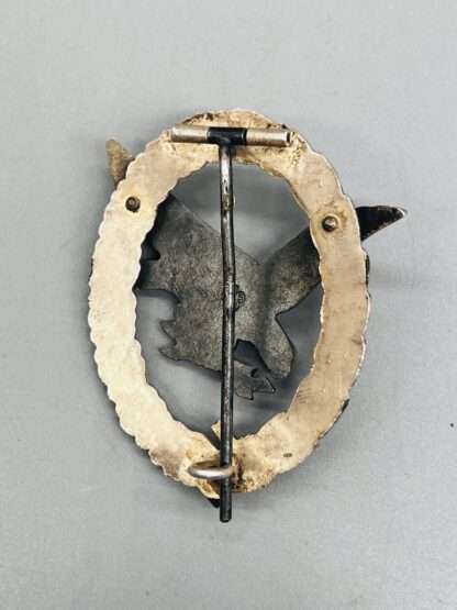 A reverse image of a early WW2 Luftwaffe Air Gunner & Flight Engineers Badge By BSW.