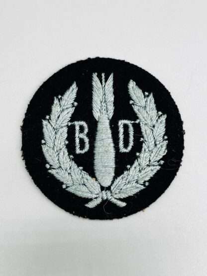 A WW2 RAF Bomb Disposal Trade Badge I Militaria Insignia.