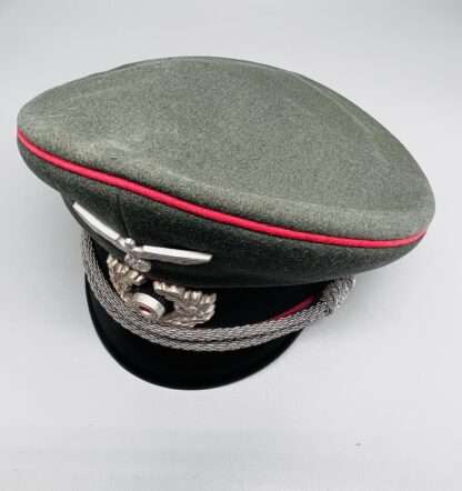 A stunning WW2 German Army (Heer) Panzer Officers Visor Cap with insignia.