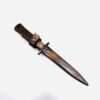 WW1 German Close Combat Boot Knife By Gottlieb Hammesfahr and scabbard.