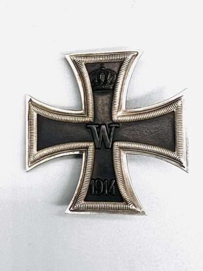 A rare WW1 Iron Cross 1st Class 1914 Marked 800 on the reverse.