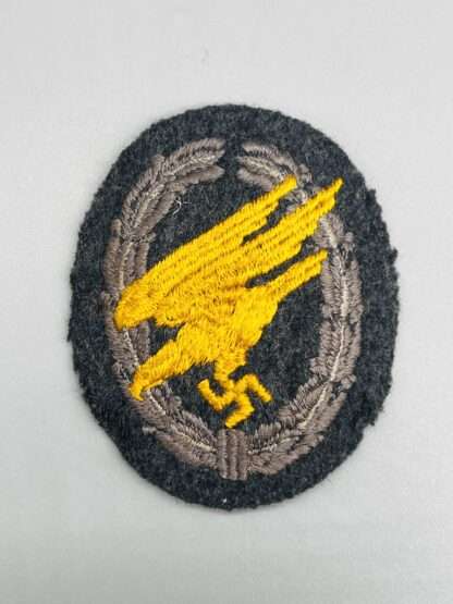 A Luftwaffe Fallschirmjäger cloth badge padded.