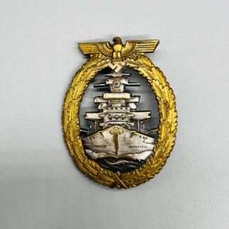 Kriegsmarine High Seas Fleet Badge By Adolf Bock Ausf Schwerin