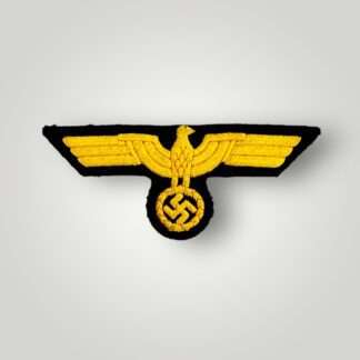 A WW2 Kriegsmarine EM/NCO's Breast Eagle, machine embroidered in golden-yellow thread.