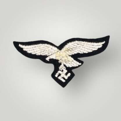 A reverse image of a WW2 German Luftwaffe EM/NCOs Breast Eagle, machine embroidered.