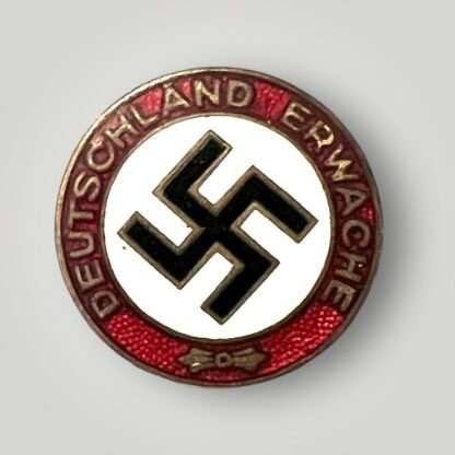 A scarce NSDAP Deutschland Erwache party pin, contructed in enamel.