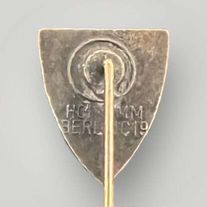 A reverse image of a scarce Deutsche Wehr Home Defense League Membership stick pin.