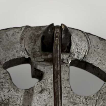 A reverse image of on the hinge for a General Assault Badge by Rudolf Karneth, constructed in silvered zinc.