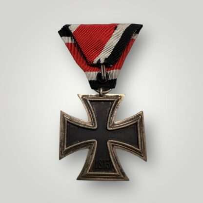 Reverse image of a Iron Cross 2nd Class Austrian court mounted.