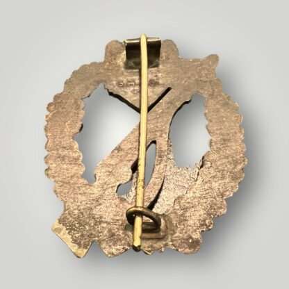 Reverse image of an original Infantry Assault Badge Bronze By Sohni & Heubach & Co.